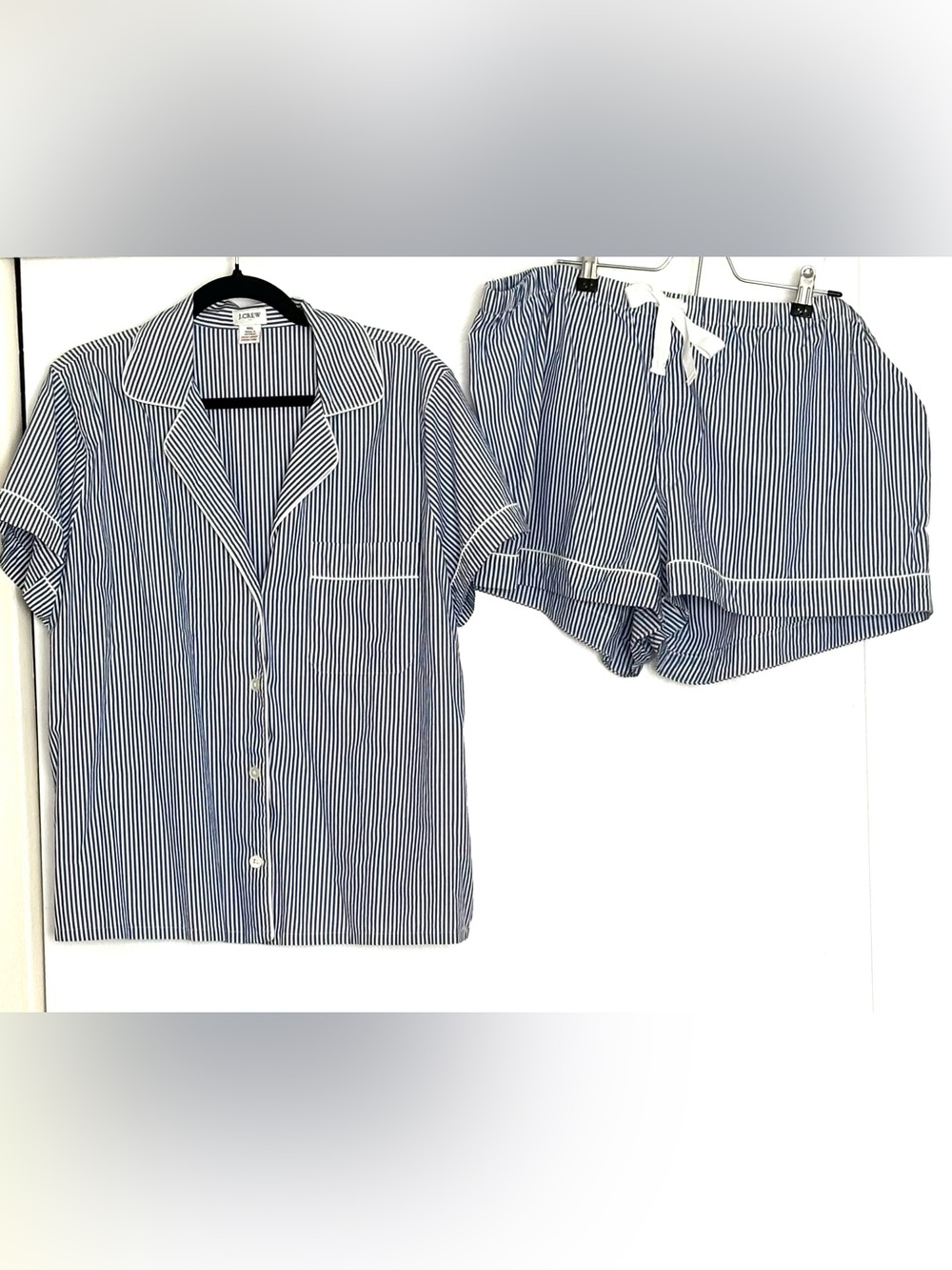 J.Crew Factory Printed Cotton Short-Sleeve Top & Short Pajama Set XXL